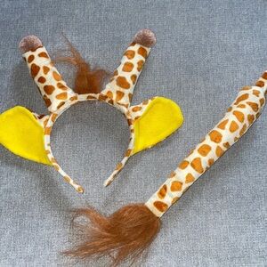 Giraffe Ears & Tail Halloween Accessories